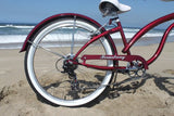 Firmstrong Bella Fashionista 7 Speed - Women's 26" Beach Cruiser Bike