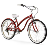 Firmstrong Bella Fashionista 7 Speed - Women's 26" Beach Cruiser Bike