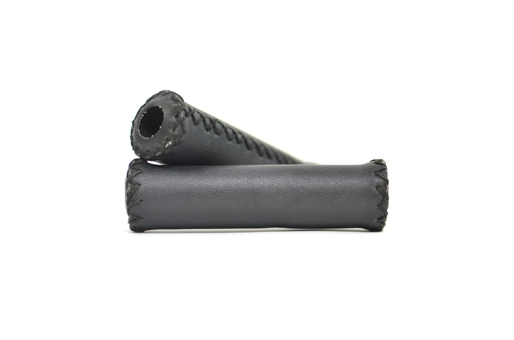 Leather Handlebar Grips - Single Speed