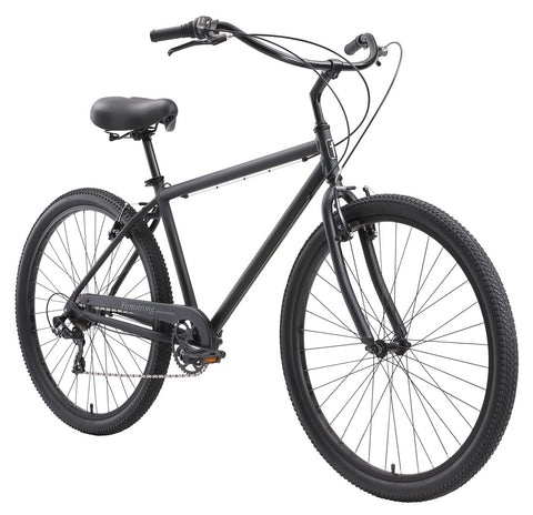Firmstrong Black Rock 7 Speed, Matte Black - Men's 29" Beach Cruiser Bike