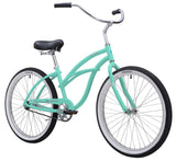 Minit Green bicycle on a white background