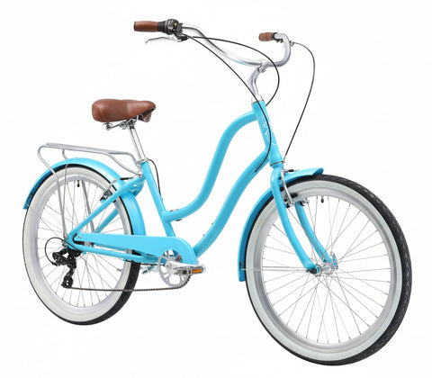 Hyna Women's 26" 7 Speed Beach Cruiser Bike