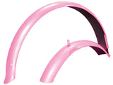 24" Pink Front and Rear Fender Set