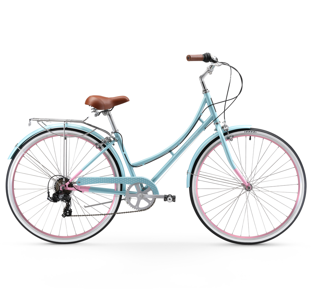 Women's 7 online speed hybrid bike