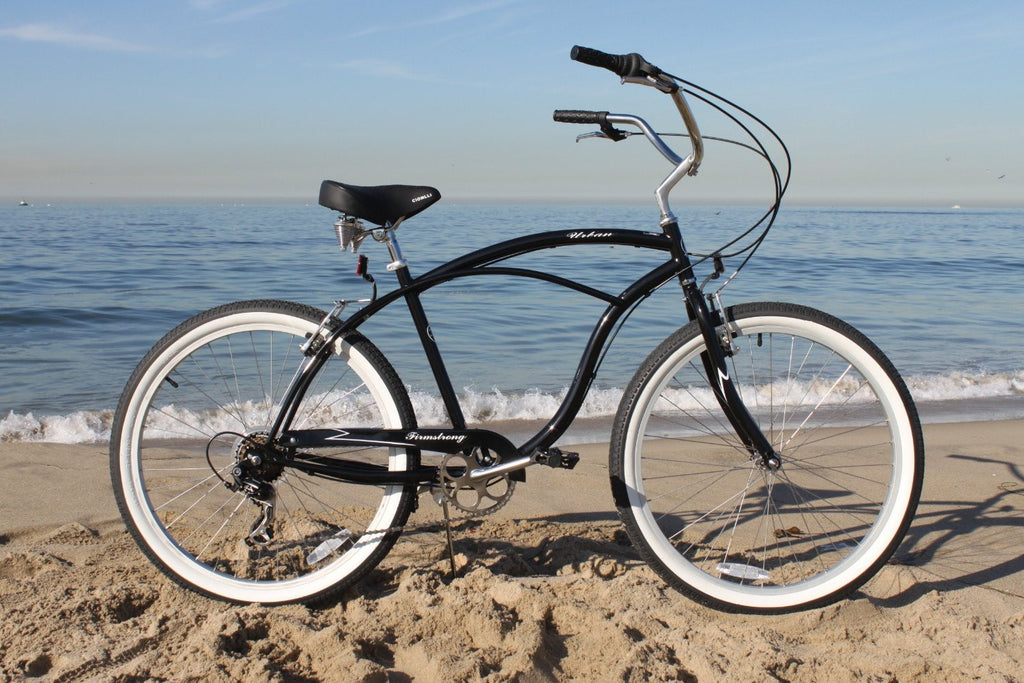 mens urban bike Firmstrong Urban Man 7 Speed - Men's 26" Beach Cruiser Bike