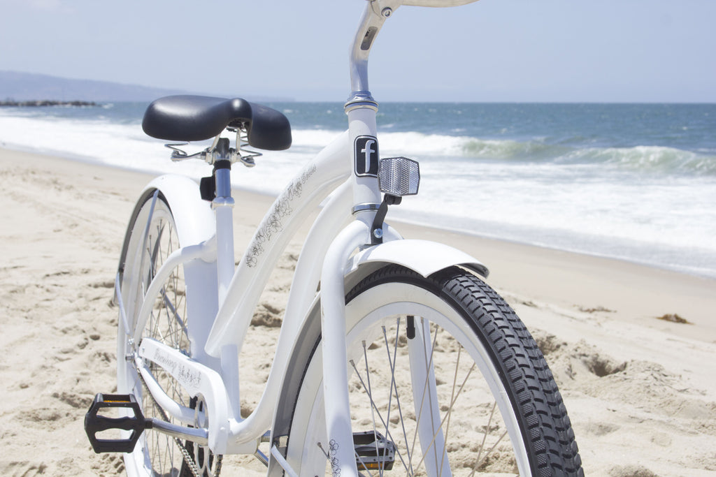 womens white beach cruiser bicycle Firmstrong Bella Classic | Women's Single Speed Beach Cruiser Bike