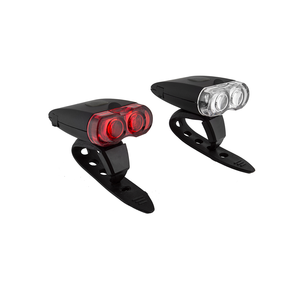 Sunlite Micro USB Rechargeable Front and Rear Light Set