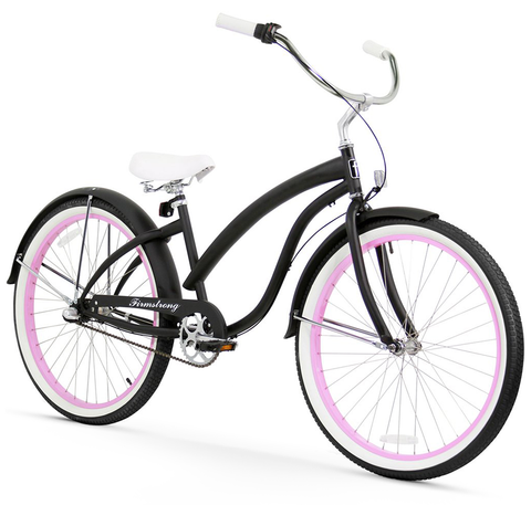 Black and pink beach cruiser hotsell