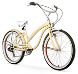 Firmstrong Bella Fashionista 7 Speed - Women's 26" Beach Cruiser Bike