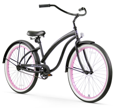 Firmstrong Bella Fashionista Single Speed - Women's 26" Beach Cruiser Bike