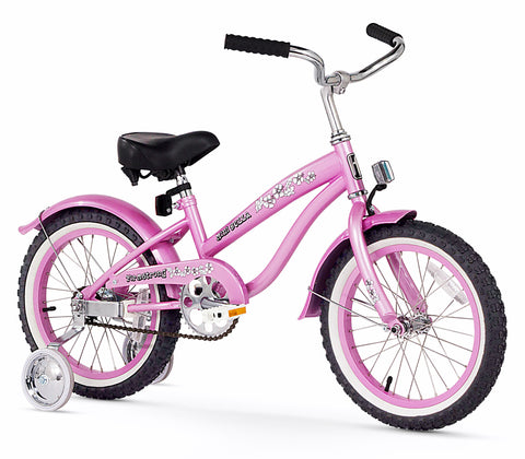 Firmstrong Mini Bella Girl 16" Beach Cruiser Bicycle w/ Training Wheels