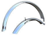 24" Chrome Front and Rear Fender Set