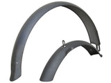 24" Matte Grey Front and Rear Fender Set