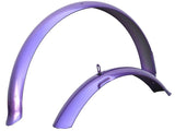 24" Purple Front and Rear Fender Set