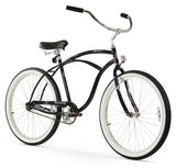 Firmstrong Urban Man Single Speed Men's Beach Cruiser Bike, 26-inch, Glossy Shiny Black - Polished Look